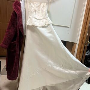 Maggie Sottero Satin Bridal Dress in Ivory